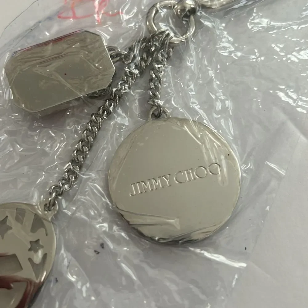 NWOT Jimmy Choo VIRGO Silver Key Chain